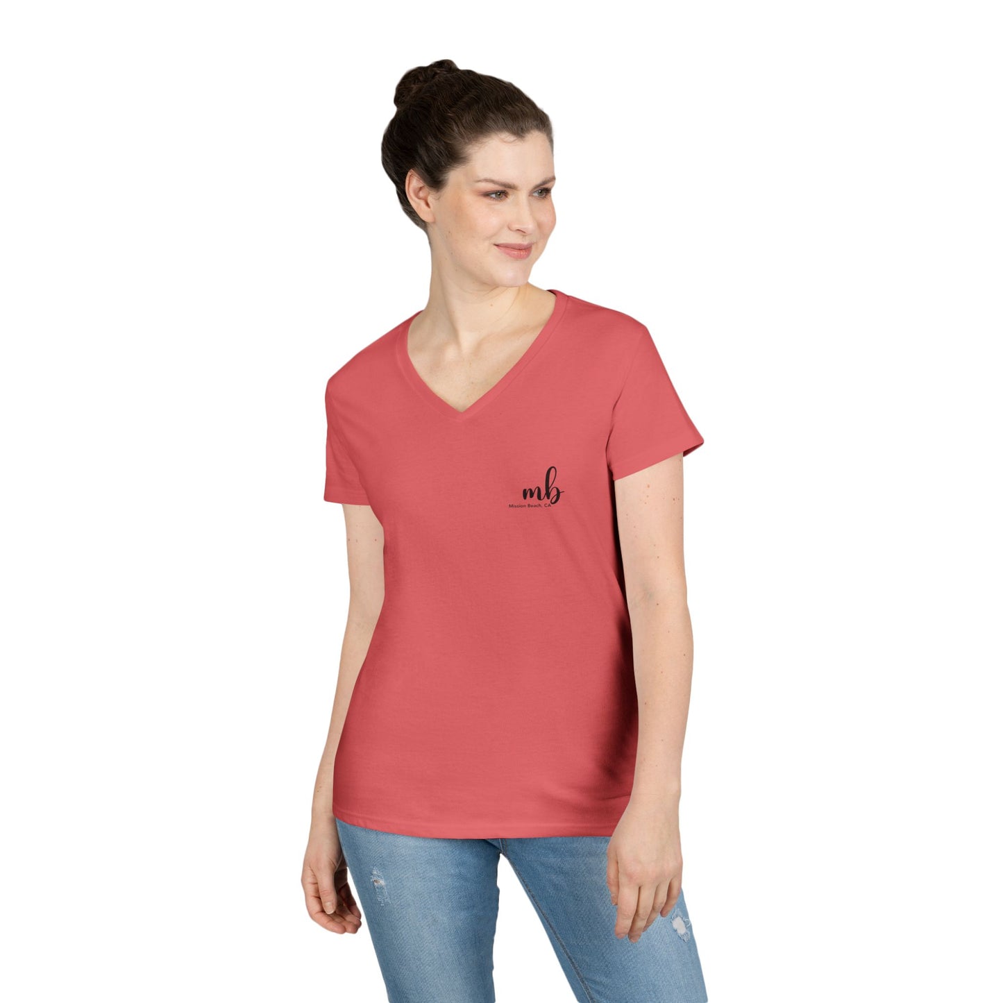 MB San Diego California v neck tshirts