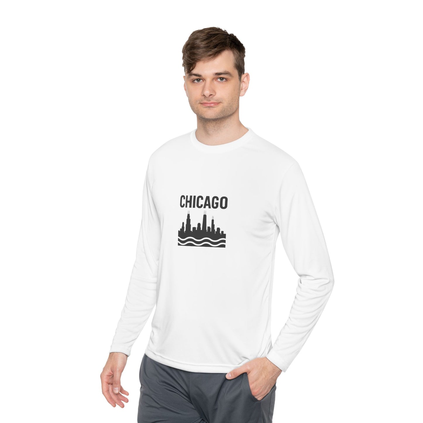Chicago Skyline Long Sleeve Tee - Urban Style Souvenir Gift