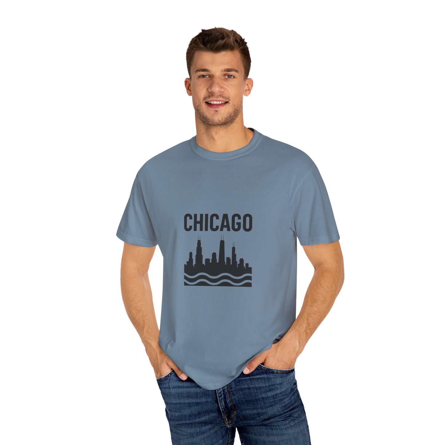 Chicago Skyline Unisex T-Shirt | Casual Citywear, Gift for Chicago Lovers, Travel Souvenir