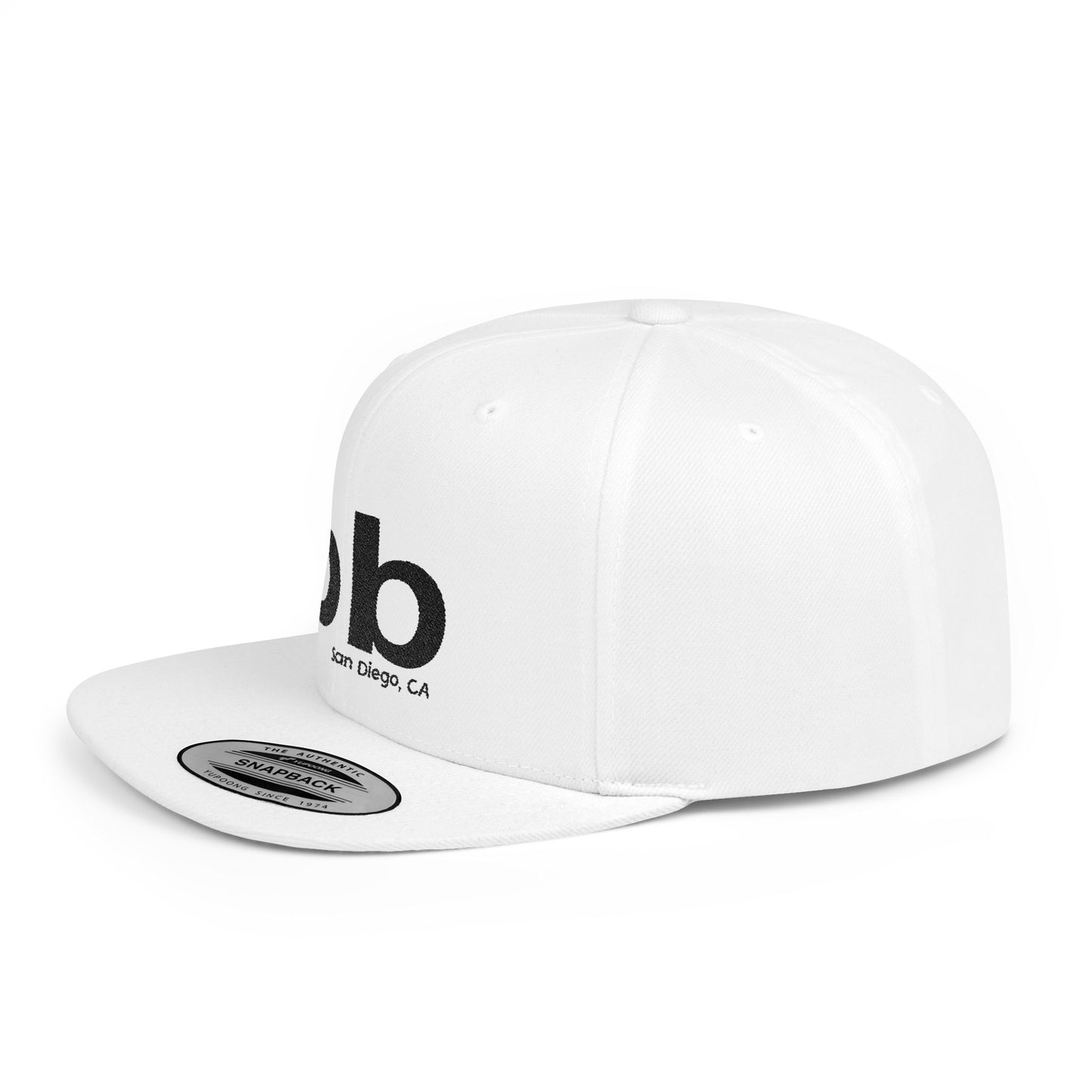 PB san diego ca Stylish Flat Bill Snapback Cap,