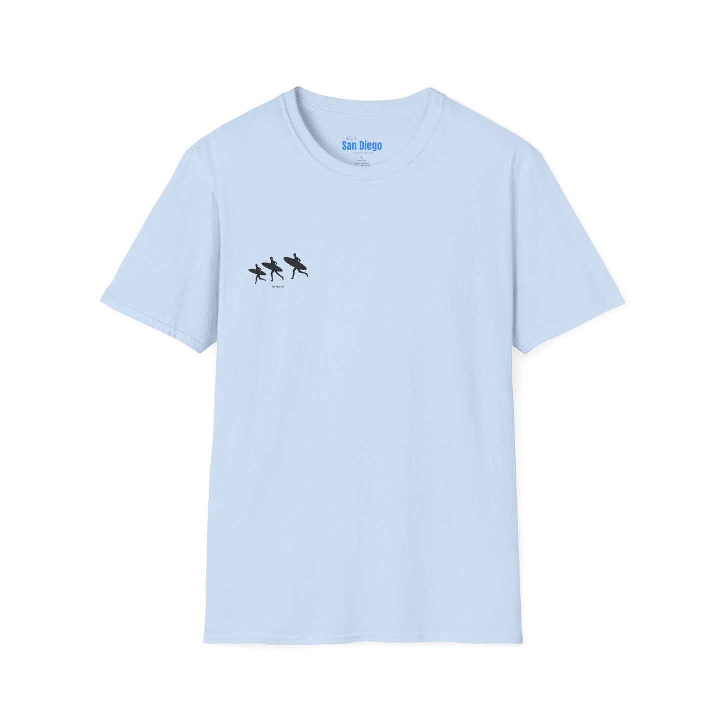 Surfing Silhouette Unisex T-Shirt, Beach Lover Gift, Casual Summer Wear, Stylish Tee
