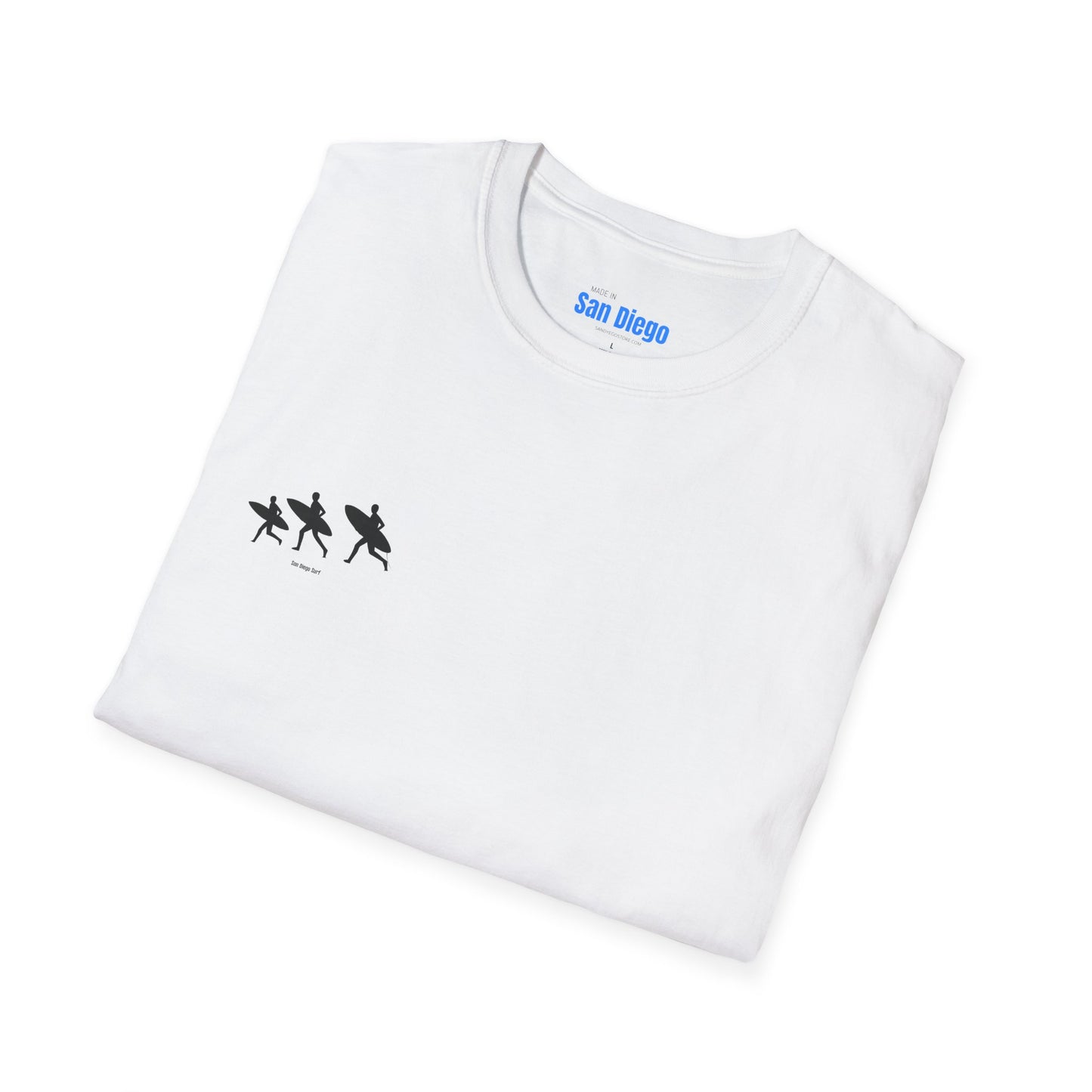 Surfing Silhouette Unisex T-Shirt, Beach Lover Gift, Casual Summer Wear, Stylish Tee