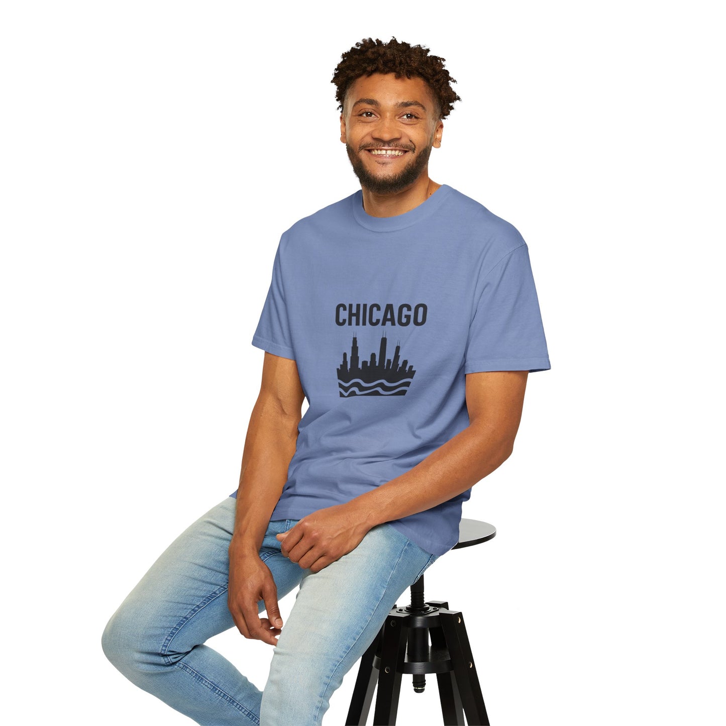 Chicago Skyline Unisex T-Shirt | Casual Citywear, Gift for Chicago Lovers, Travel Souvenir