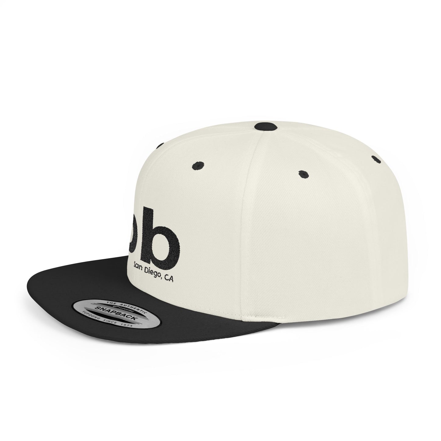 PB san diego ca Stylish Flat Bill Snapback Cap,