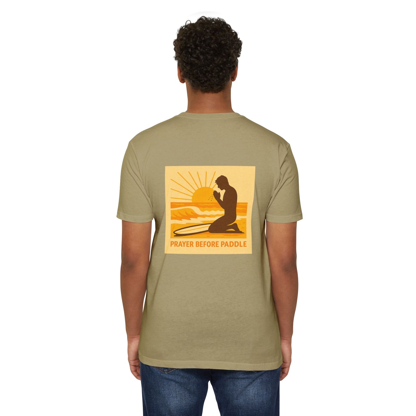 Prayer Before Paddle T-Shirt, Unisex Surf Tee, Beach Vibes Shirt, Faith and Surfing Apparel