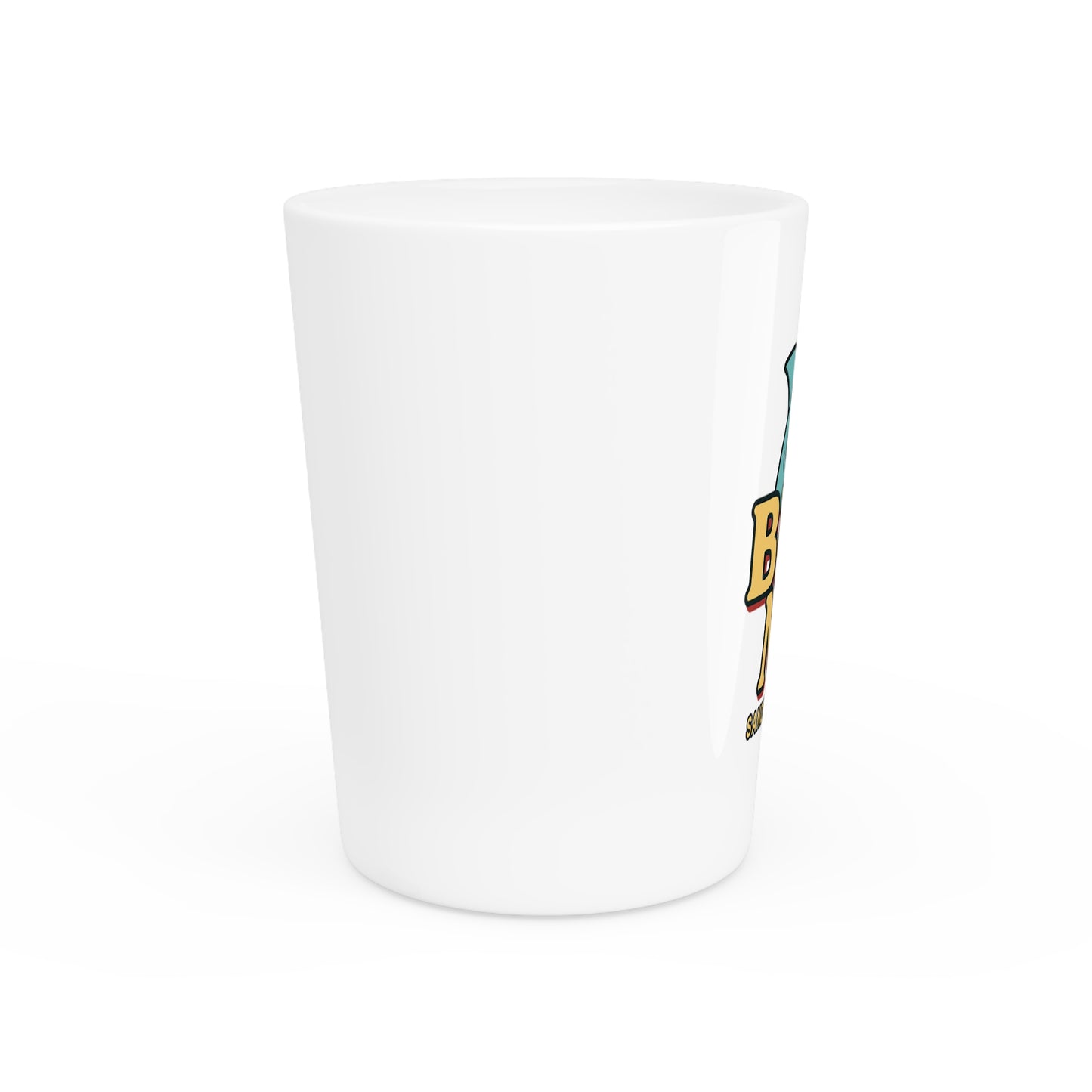 Bite Me Shot Glass - San Diego Surf, Beach Decor, Gift for Surfers, Party Favor, Summer Fun