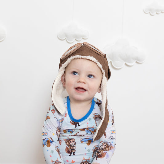 Let's Fly 2pc Long Sleeve Pajamas