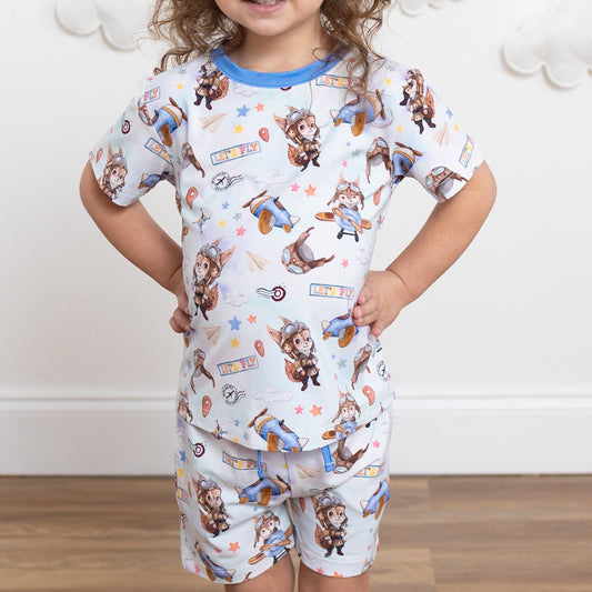 Let's Fly Daywear Short Set