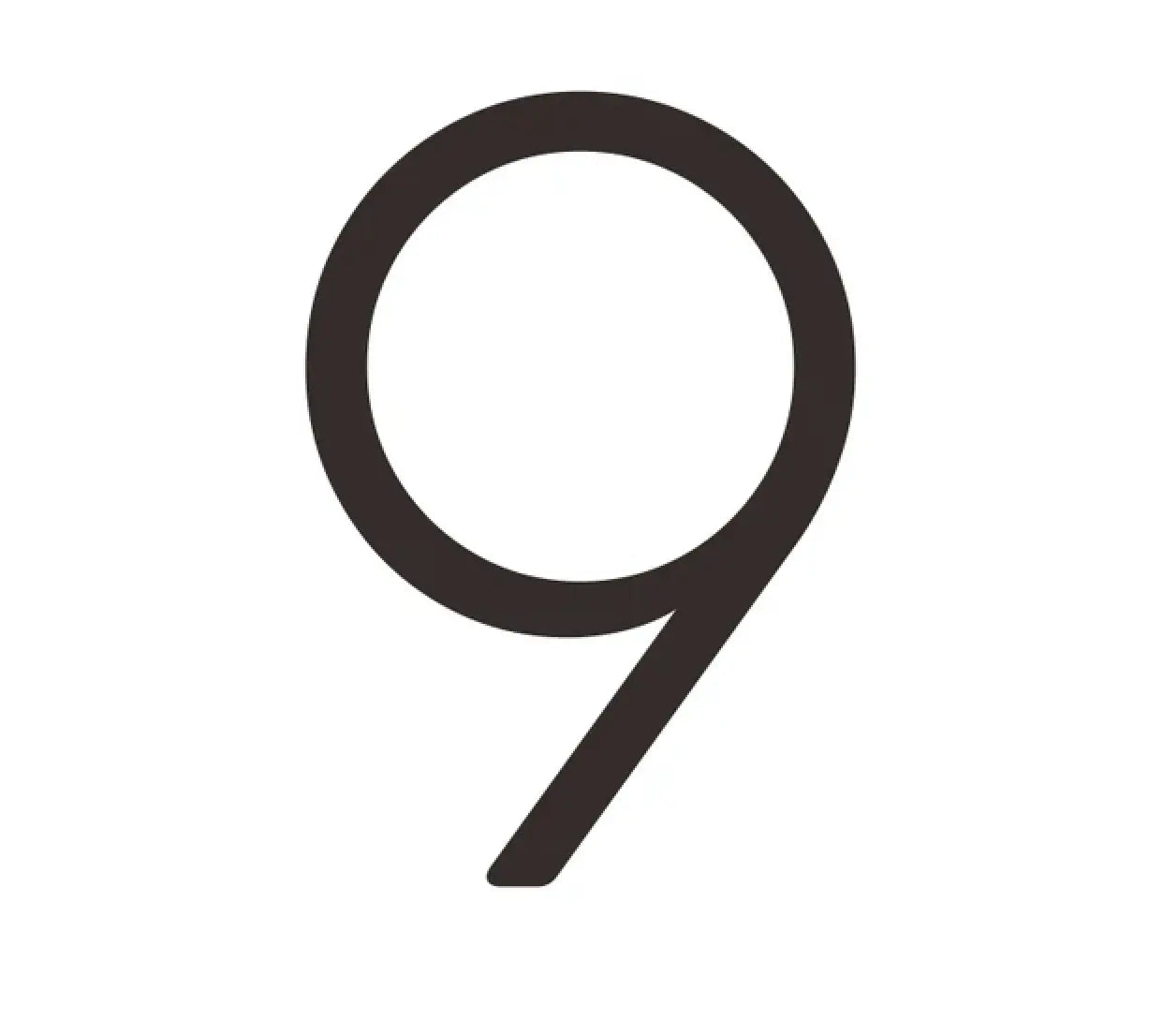 Matte Black House Numbers