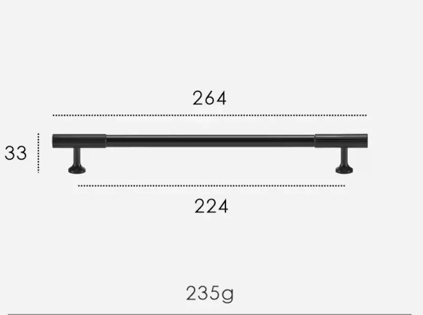 Matte Black Textured Solid Brass Modern Cabinet Handles & Knobs – Modern Elegance with a Tactile Touch