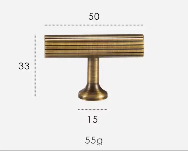 Antique Brass Textured Brass Handles & Knobs – Solid Brass Cabinet Hardware - Modern Elegance with a Tactile Touch