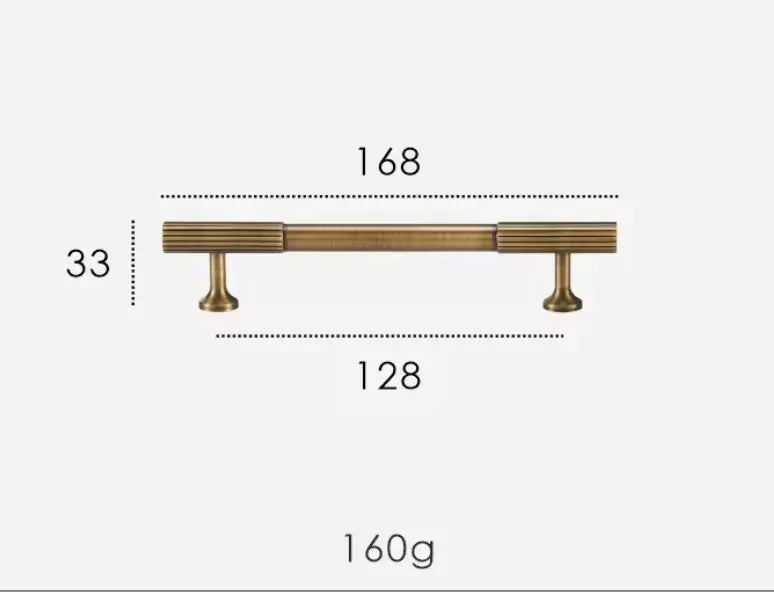 Antique Brass Textured Brass Handles & Knobs – Solid Brass Cabinet Hardware - Modern Elegance with a Tactile Touch
