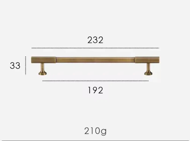 Antique Brass Textured Brass Handles & Knobs – Solid Brass Cabinet Hardware - Modern Elegance with a Tactile Touch