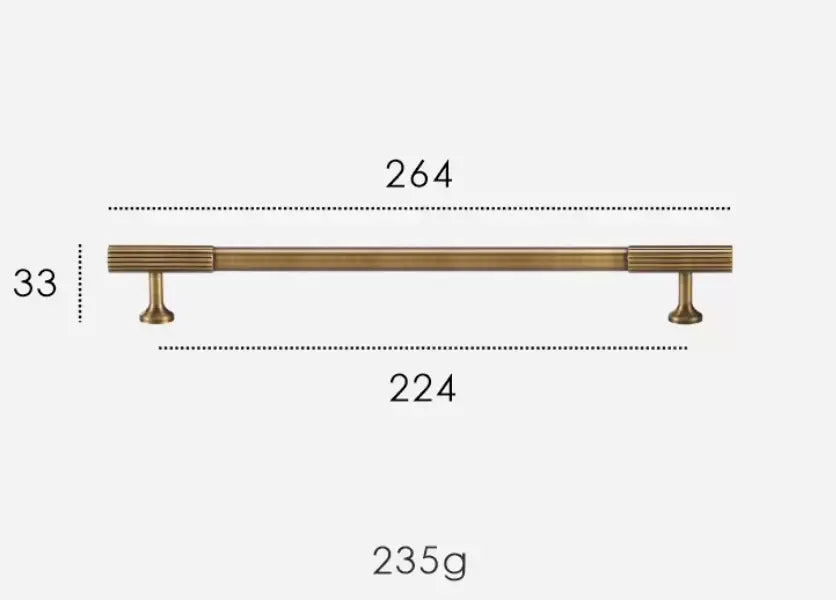 Antique Brass Textured Brass Handles & Knobs – Solid Brass Cabinet Hardware - Modern Elegance with a Tactile Touch