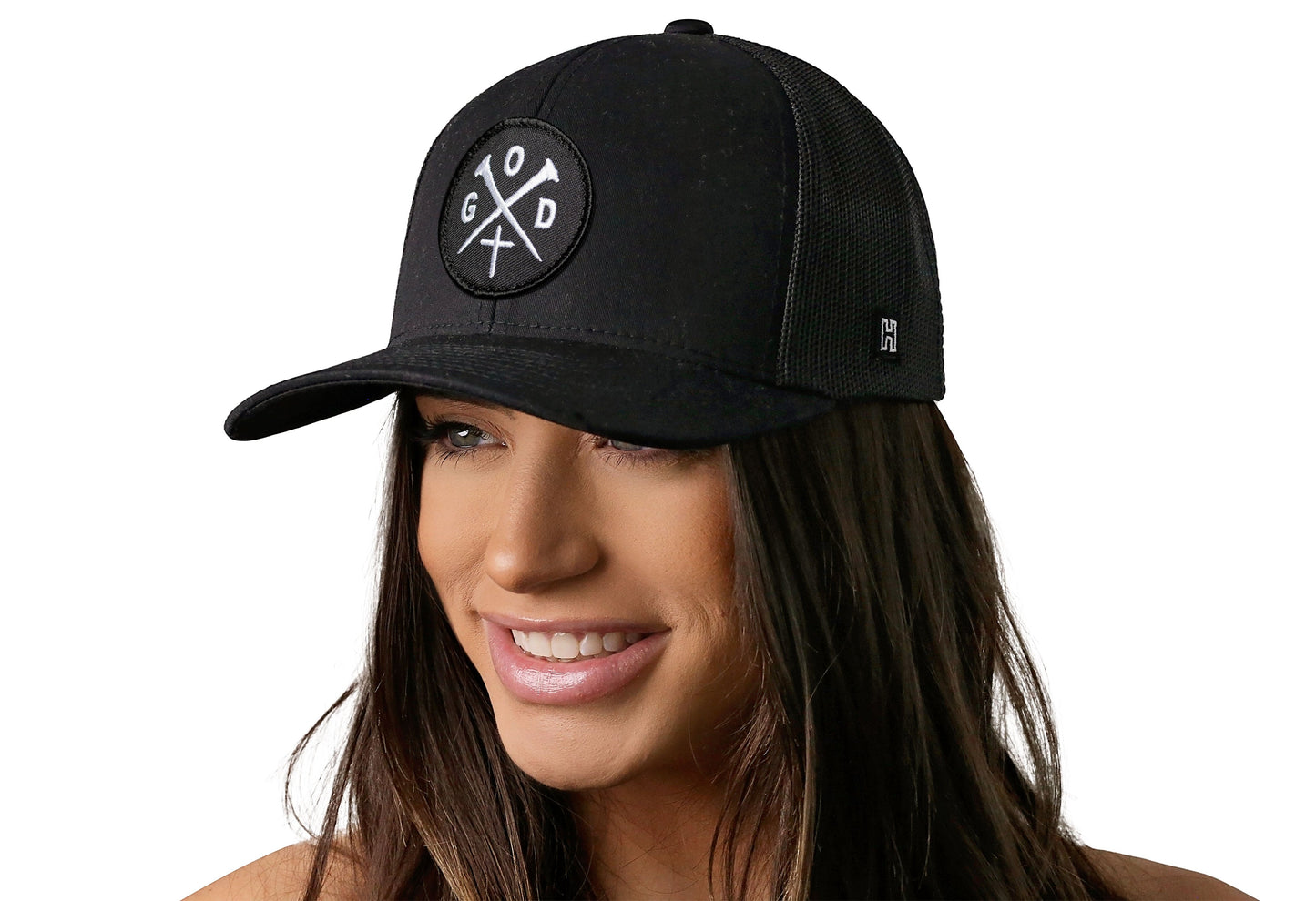 GOD Trucker Hat | Black Christian Snapback