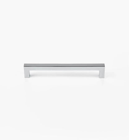 Squared Polished Chrome Cabinet Handles: Elegant Hardware for Kitchen & Furniture | Handcrafted Décor Brass Cabinet Pull - Drawer Pulls
