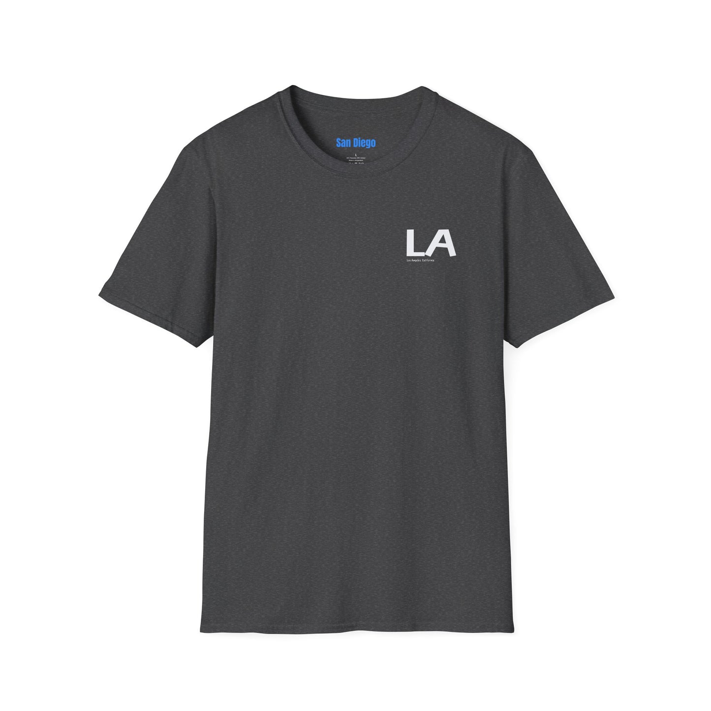 LA California Graphic Softstyle T-Shirt - Casual Streetwear, Urban Apparel