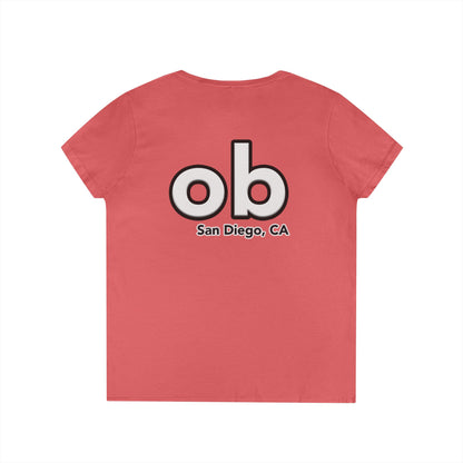 OB San Diego California v neck tshirts
