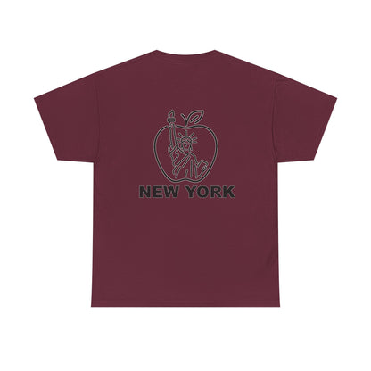 New York City Unisex Heavy Cotton Tee, Retro Graphic Tee, Gift for New Yorkers, Vacation Souvenir, NYC Apparel, Travel T-Shirt