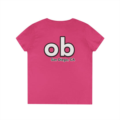OB San Diego California v neck tshirts