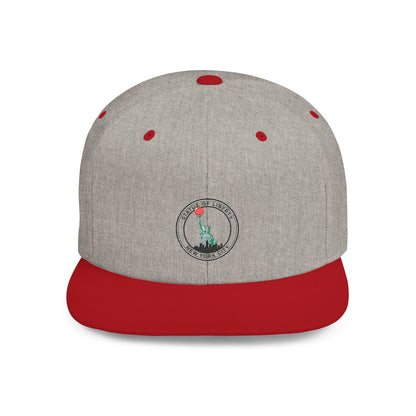 New York Statue of Liberty Apple Snapback Hat, Trendy Streetwear Cap, Gift for NYC Lovers