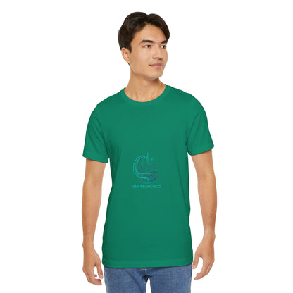 San Francisco Waves Tee Shirt, Casual Beachwear, Travel Souvenir, Unisex Graphic Tee, Summer Gift, Nature-Inspired Apparel