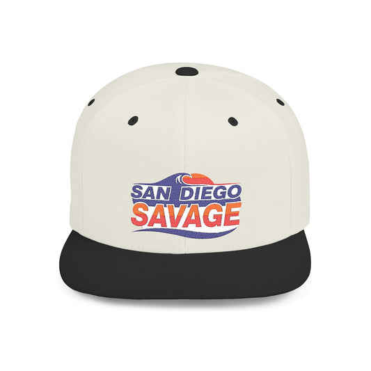 San Diego Savage Flat Bill Snapback Cap,