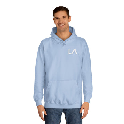 LA , California Unisex College Hoodie, Casual Comfortable Pullover
