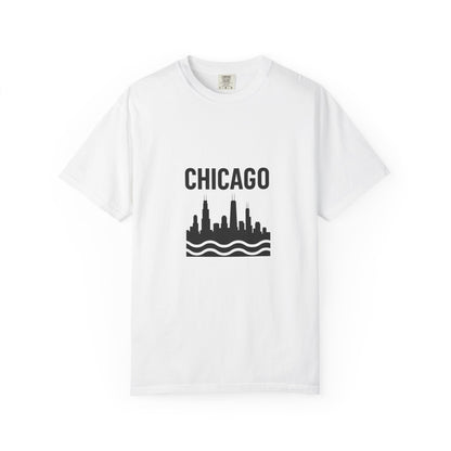 Chicago Skyline Unisex T-Shirt | Casual Citywear, Gift for Chicago Lovers, Travel Souvenir