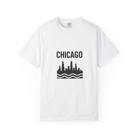 Chicago Skyline Unisex T-Shirt | Casual Citywear, Gift for Chicago Lovers, Travel Souvenir