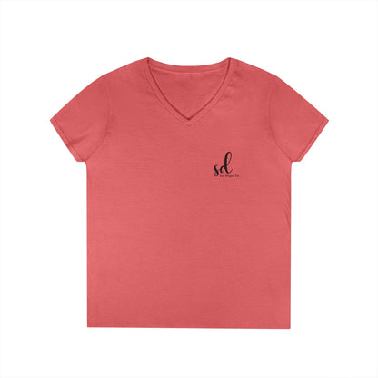 SD San Diego California v neck tshirts