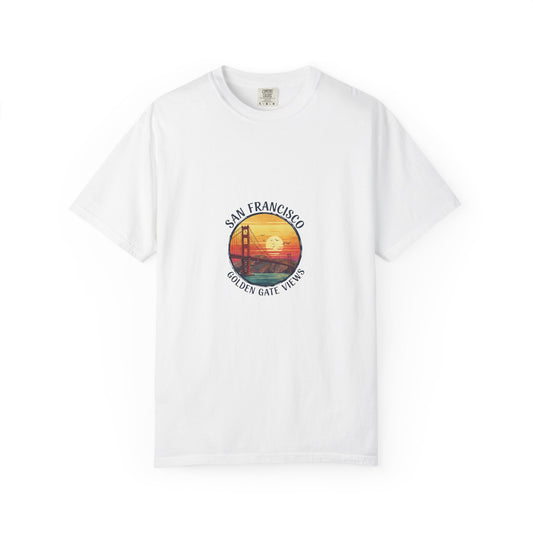 Golden Gate Views Unisex T-Shirt - Casual Summer Tee, San Francisco Souvenir, Travel Gift