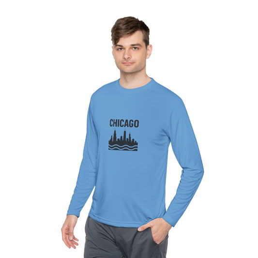 Chicago Skyline Long Sleeve Tee - Urban Style Souvenir Gift
