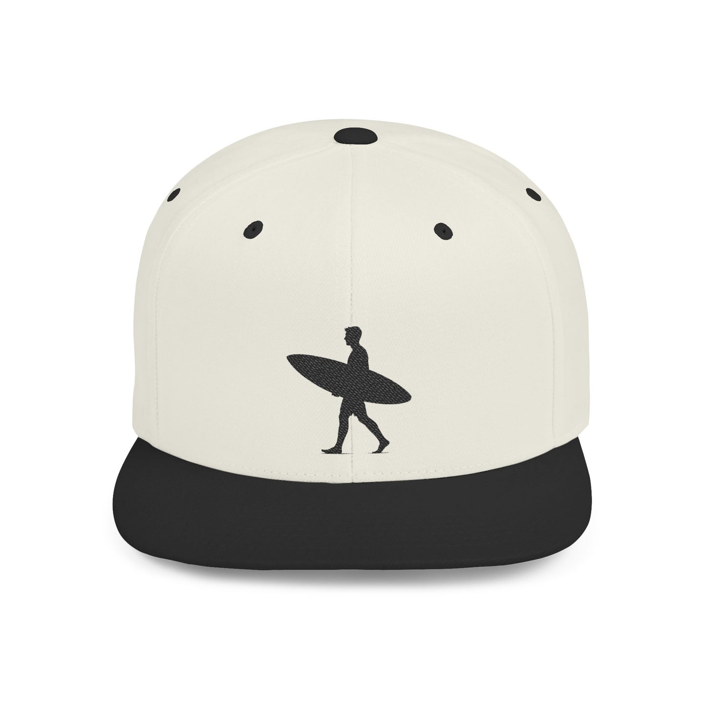 Surfing Flat Bill Snapback Hat, Cool Beach Style Cap for Summer, Gift for Surfers