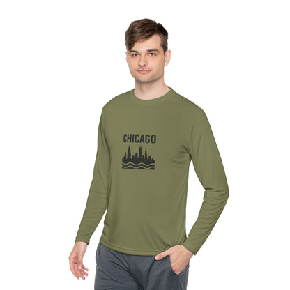 Chicago Skyline Long Sleeve Tee - Urban Style Souvenir Gift