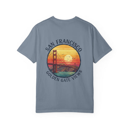 Golden Gate Views Unisex T-Shirt - Casual Summer Tee, San Francisco Souvenir, Travel Gift