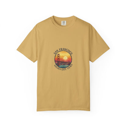 Golden Gate Views Unisex T-Shirt - Casual Summer Tee, San Francisco Souvenir, Travel Gift