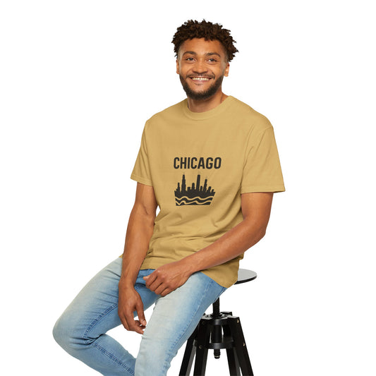 Chicago Skyline Unisex T-Shirt | Casual Citywear, Gift for Chicago Lovers, Travel Souvenir