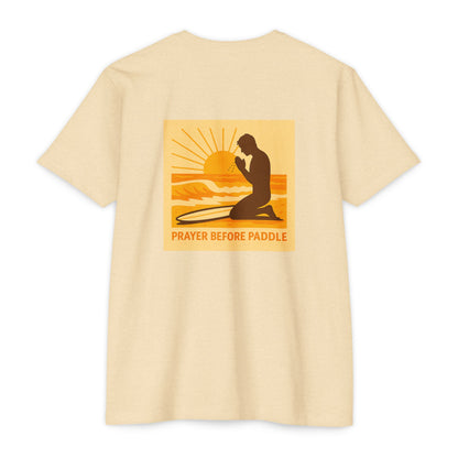 Prayer Before Paddle T-Shirt, Unisex Surf Tee, Beach Vibes Shirt, Faith and Surfing Apparel