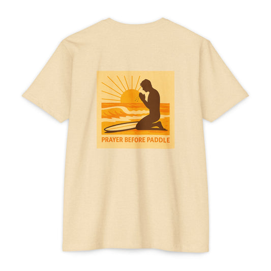 Prayer Before Paddle T-Shirt, Unisex Surf Tee, Beach Vibes Shirt, Faith and Surfing Apparel