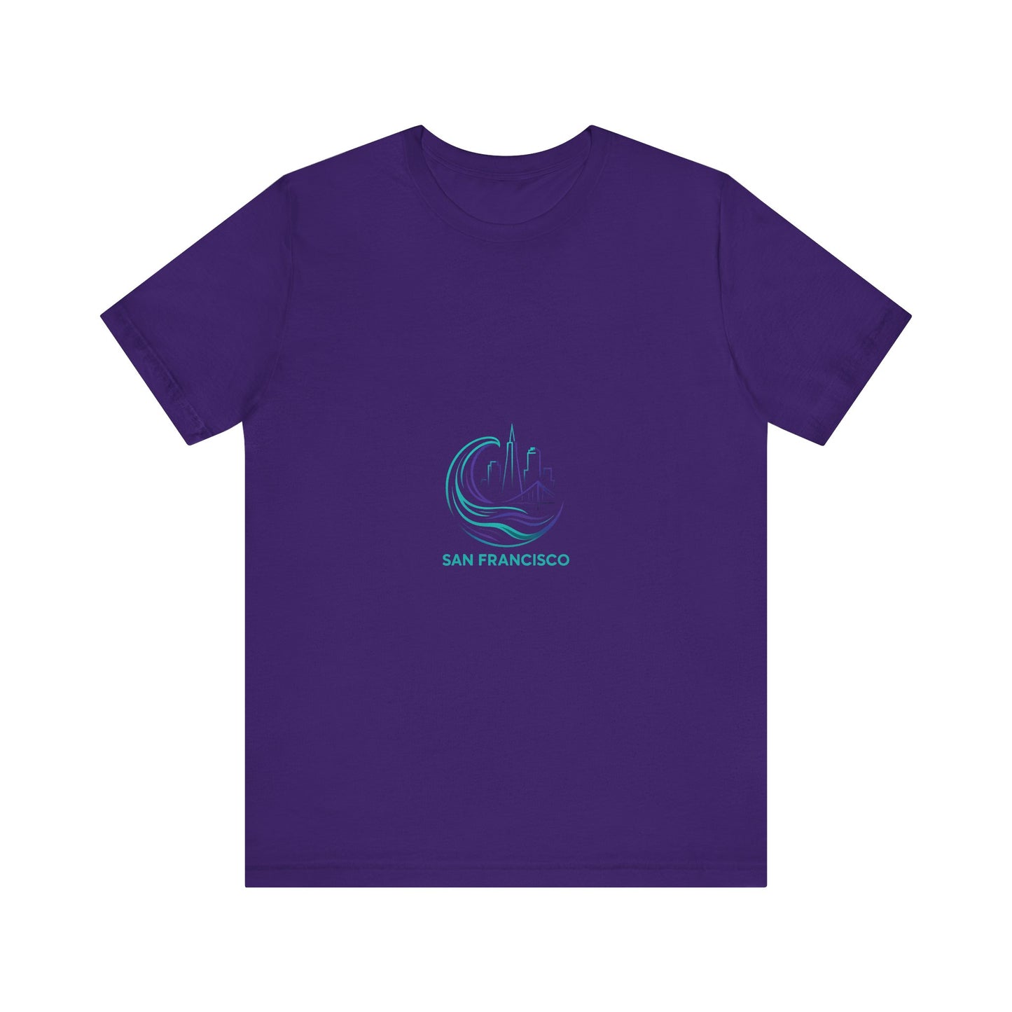 San Francisco Waves Tee Shirt, Casual Beachwear, Travel Souvenir, Unisex Graphic Tee, Summer Gift, Nature-Inspired Apparel