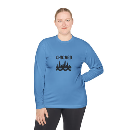 Chicago Skyline Long Sleeve Tee - Urban Style Souvenir Gift