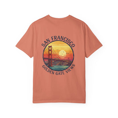 Golden Gate Views Unisex T-Shirt - Casual Summer Tee, San Francisco Souvenir, Travel Gift