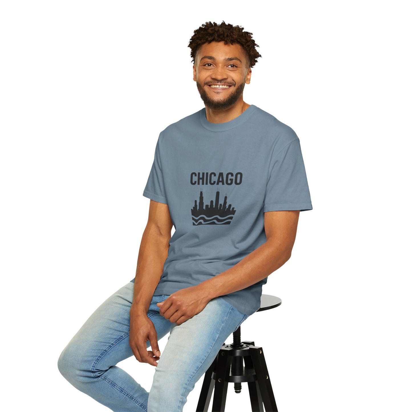 Chicago Skyline Unisex T-Shirt | Casual Citywear, Gift for Chicago Lovers, Travel Souvenir