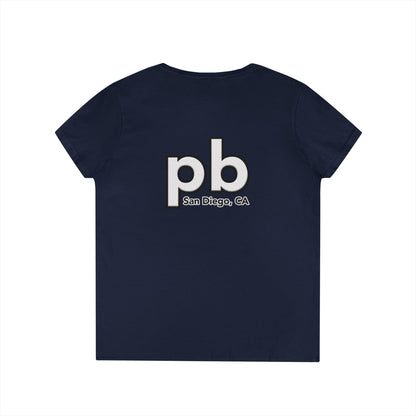 PB San Diego California v neck tshirts