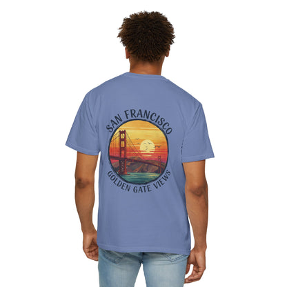 Golden Gate Views Unisex T-Shirt - Casual Summer Tee, San Francisco Souvenir, Travel Gift