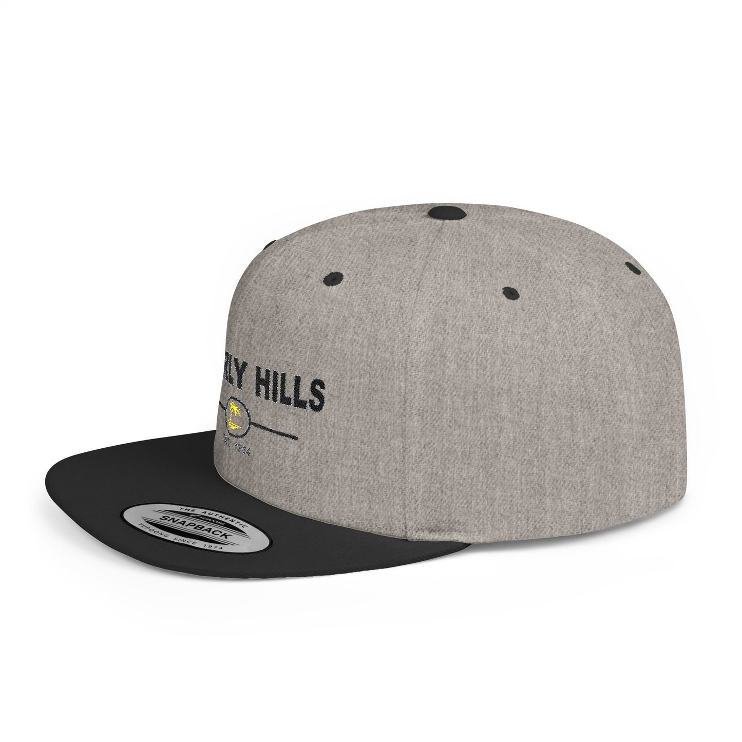 Stylish Beverly Hills Flat Bill Snapback Hat, Trendy Cap for Fashion Lovers, Casual Wear, Sun Protection, Gift for Him/Her