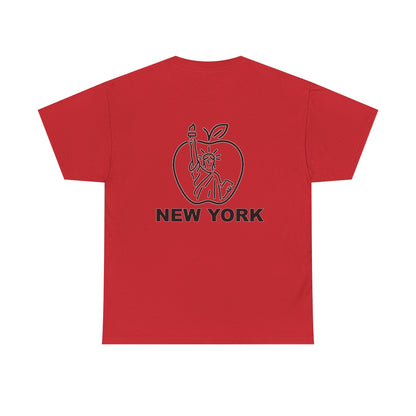 New York City Unisex Heavy Cotton Tee, Retro Graphic Tee, Gift for New Yorkers, Vacation Souvenir, NYC Apparel, Travel T-Shirt