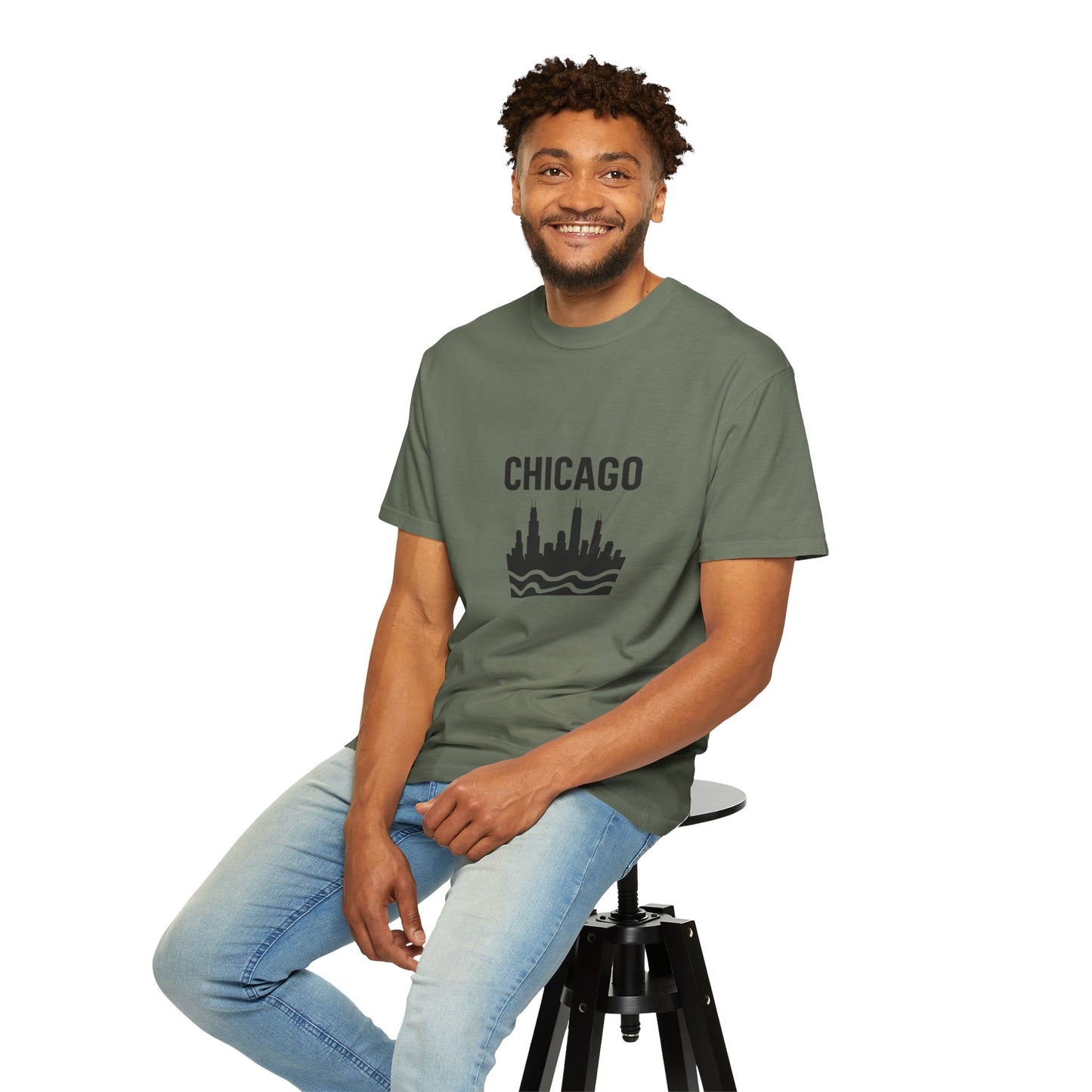 Chicago Skyline Unisex T-Shirt | Casual Citywear, Gift for Chicago Lovers, Travel Souvenir