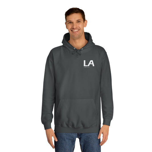 LA , California Unisex College Hoodie, Casual Comfortable Pullover